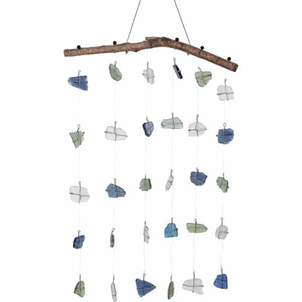 Natural BGW Sea Glass Wall Hanger 12x18" - Image 3