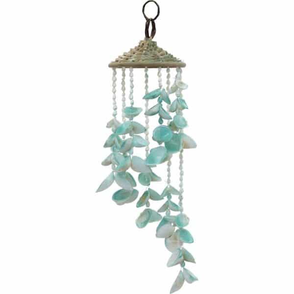 2 Color Shell Hat Wind Chimes 4x18" (Set of 2) - Image 3