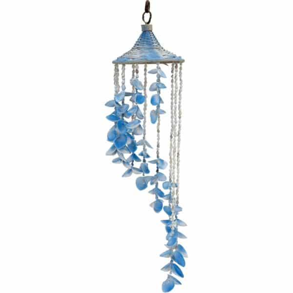 2 Colored Shells Hat Wind Chimes 6x24" (Set of 2) - Image 2