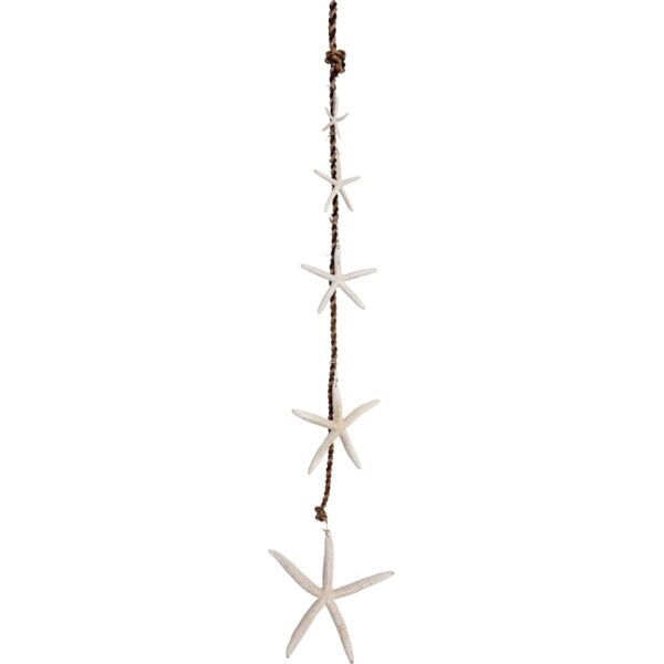 White Hanging Finger Starfish Strand 48"