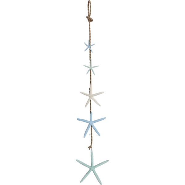 Five Dyed Finger Starfish Strand 48"