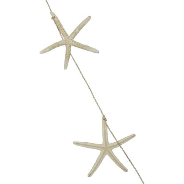 Eleven White Finger Starfish on Single Strand 72" - Image 2