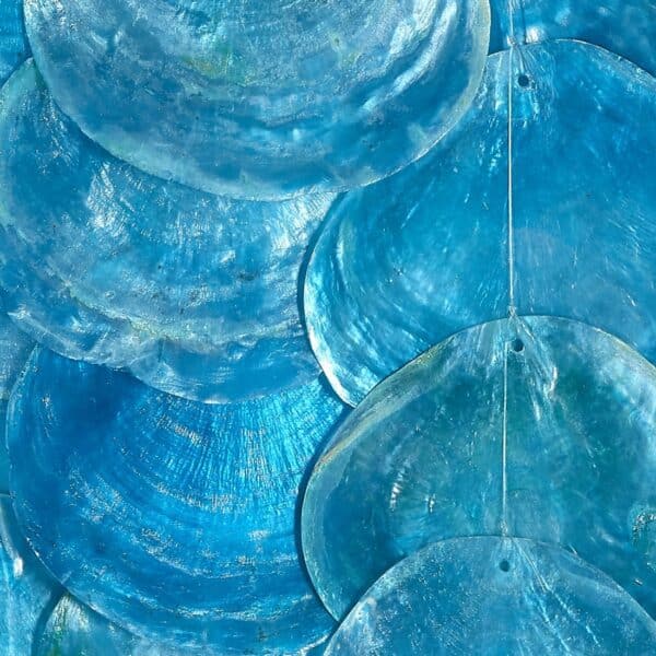 Blue Placuna Wind Chime 10x10" - Image 2