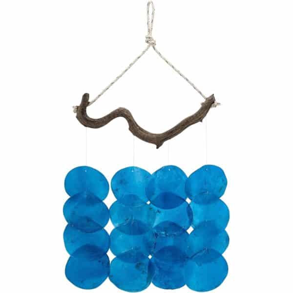 Blue Placuna Wind Chime 10x10" - Image 3