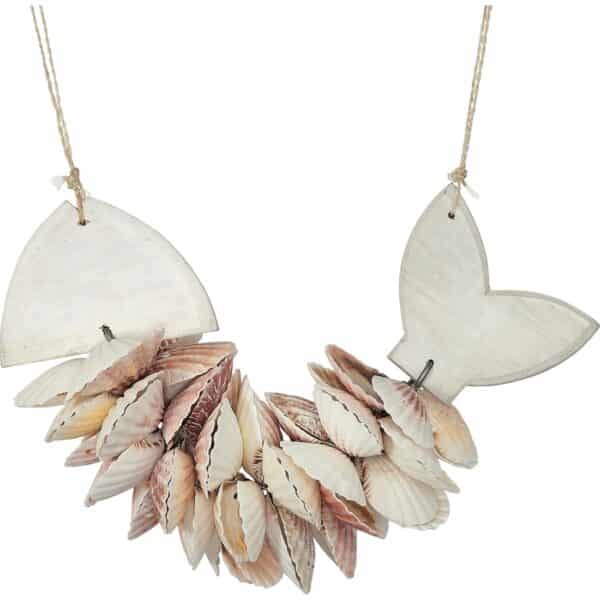 4 Assorted Colored Pecten Curved Fish 12" (Set of 4) - Image 2