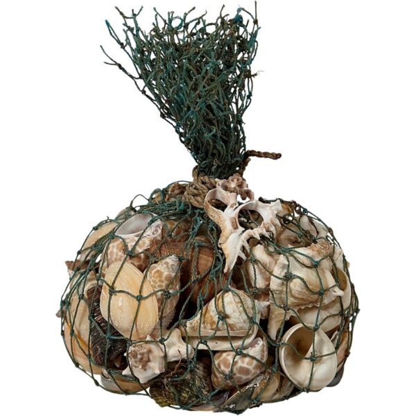 Shells in Blue Decorative Trawler Net Bag 1 Kilo