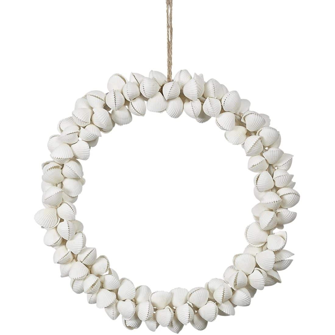 Clam Rose Shell Wreath 6"