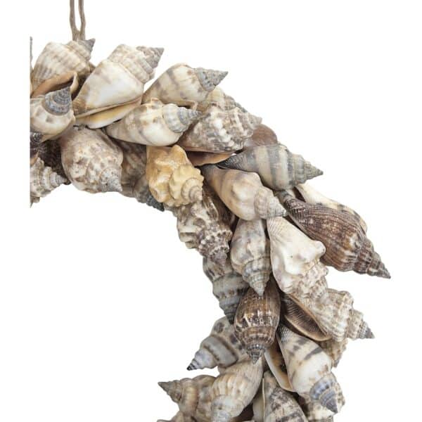 Brown Chula Seashell Wired Wreath 6" - Image 2