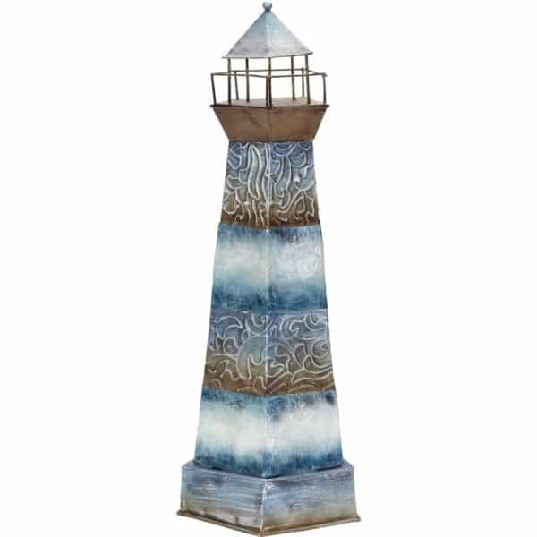 Metal and Capiz Lighthouse 12"