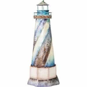 Metal and Capiz Lighthouse 16"