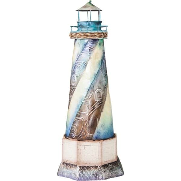 Metal and Capiz Lighthouse 16"