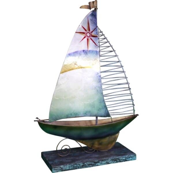 Capiz Sailboat on Stand 12.5"