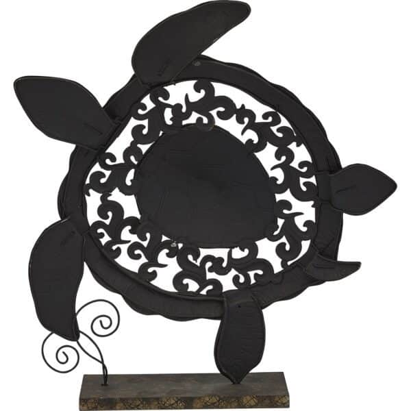Metal and Capiz Turtle Statue 15" - Image 3