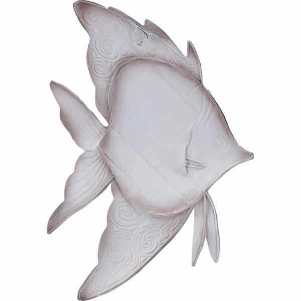 Metal and Capiz Fish Wall Decor 8x12" Ivory - Image 3