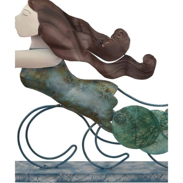 Capiz Mermaid on Stand 18x12" - Image 2
