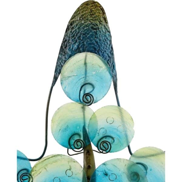 Metal and Capiz Starfish in Discs Wall Decor 19" - Image 2