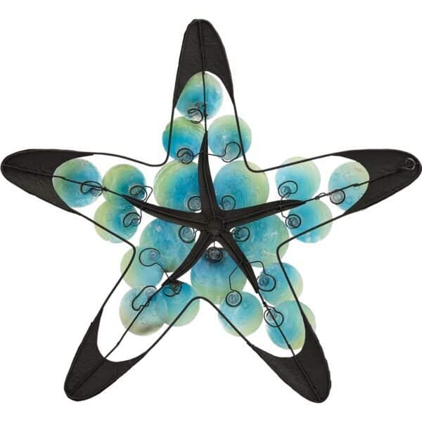 Metal and Capiz Starfish in Discs Wall Decor 19" - Image 3