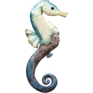Metal and Capiz Seahorse 20"