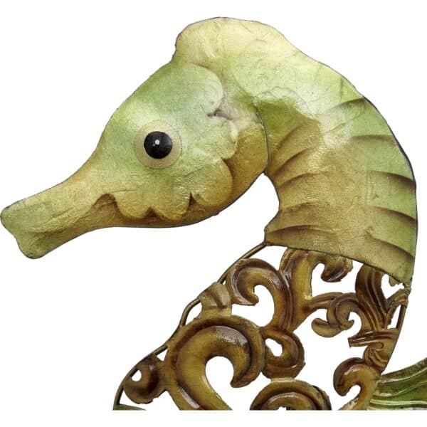 Metal and Capiz Seahorse 15" - Image 2