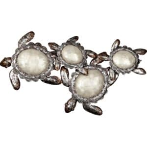 Capiz Turtles Wall Decor 13x26"