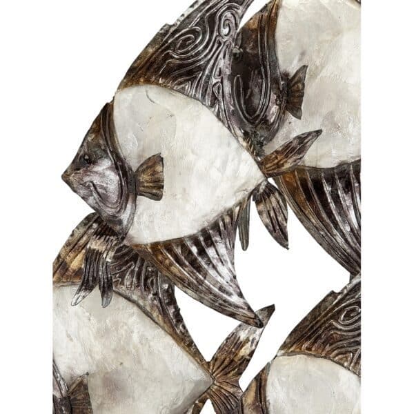 Capiz School of Banner Fish Wall Decor 15x24" - Image 2