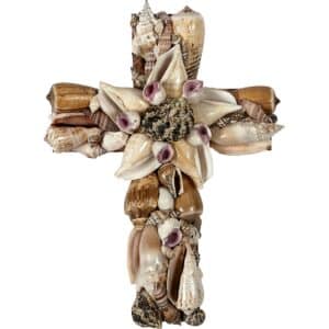 Natural Shell Cross 8"