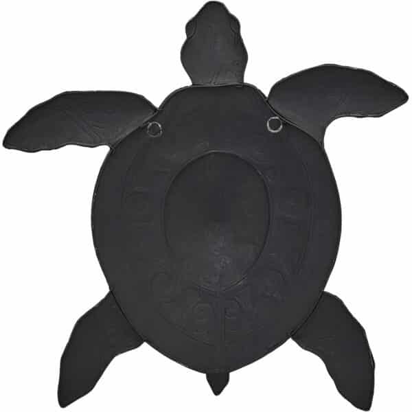 Metal & Capiz Art Large Turtle Wall Art Tan Bronze 20x22" - Image 3