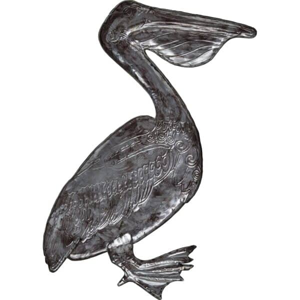 Metal & Capiz Art White Elegance Pelican Wall Art - Image 3
