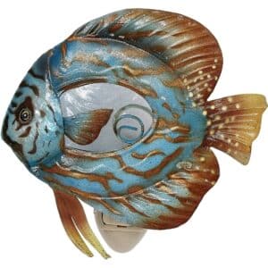 Metal & Capiz Discus Fish Night Light