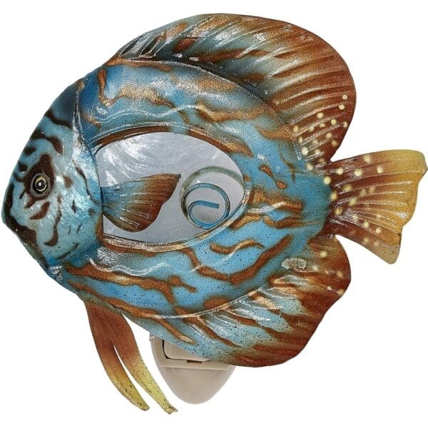 Metal & Capiz Discus Fish Night Light